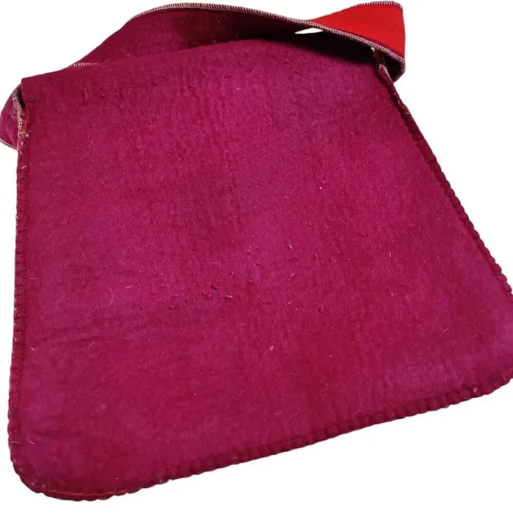 Handmade purple felted
